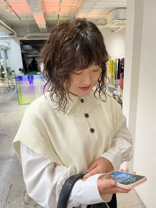 ミディアム パーマ ANY/ Nanaのヘアスタイル