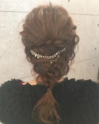 セミロング ヘアアレンジ RUMéL 🌙YUIのマツエク・マツパデザイン