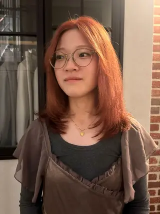 ミディアム カラー レイヤー/お洒落 🎵ハイトーン/りりのヘアスタイル