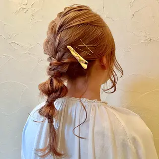 セミロング かわいいを＋🎀☘️ 上品hair/ 星愛のヘアスタイル