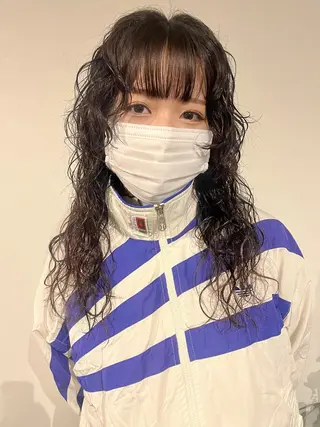 セミロング 桃果 momokaのヘアスタイル