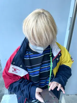 ショート qulim所属・qulim【クリム】 /ハイトーン/海音のヘアスタイル