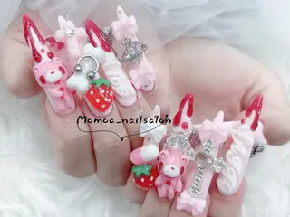 ネイル MoMoA Nail ネイル長さ出し専門店のネイルデザイン