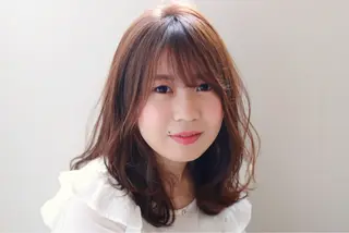 ミディアム 骨格/顔型/パーソナ ルカラー診断/中野のヘアスタイル