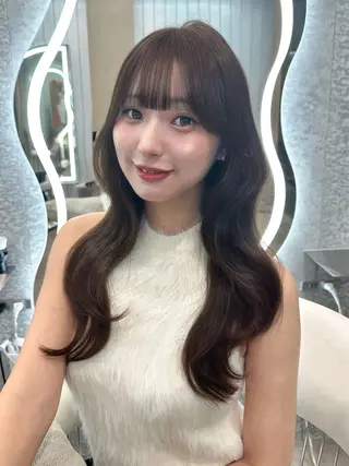 ミディアム ブリーチなしW🎀 髪質改善／はのんのヘアスタイル