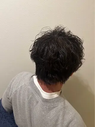 パーマ メンズ 高明度ハイトーン× ショート/莉音🧤のヘアスタイル