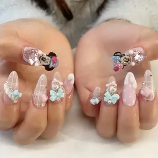 ネイル 💎🐰 saki. m 🐰💎のネイルデザイン