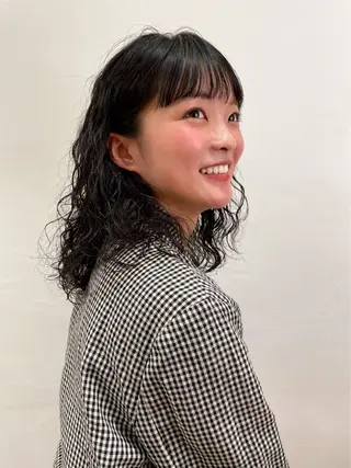 セミロング パーマ ⭐️メンズ/ショート りゅうしんのヘアスタイル