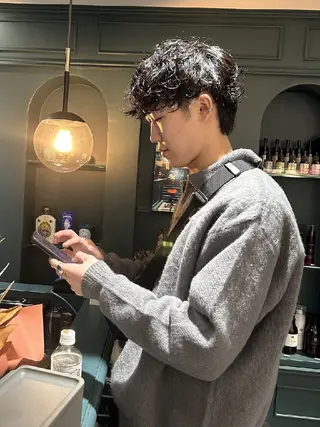 メンズ パーマ 【メンズカット/パー マ👦】momo🌷のヘアスタイル