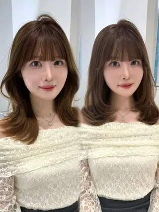 ミディアム レイヤーカット🫧 🎀Tomoka🎀のヘアスタイル