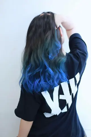 ロング カラー チビ編み込みエクステ シールEXどぅ〜すのヘアスタイル