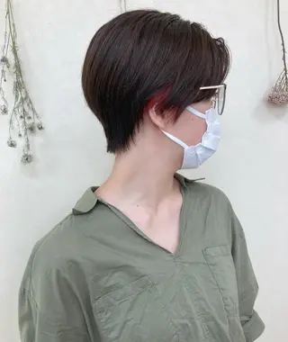 ショート カラー 初めてのショート お任せください✂️のヘアスタイル