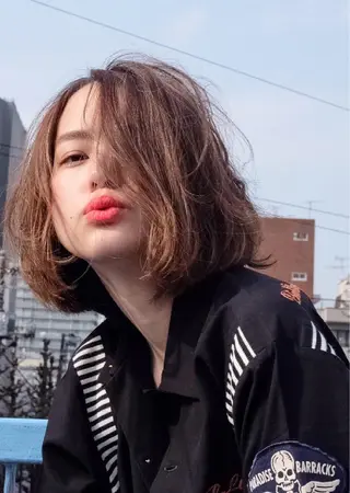 ミディアム カラー MIRUCO by KURAKU所属・マキシ ヤスアキのヘアスタイル