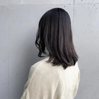 ミディアム カラー 二宮 早智子のヘアスタイル