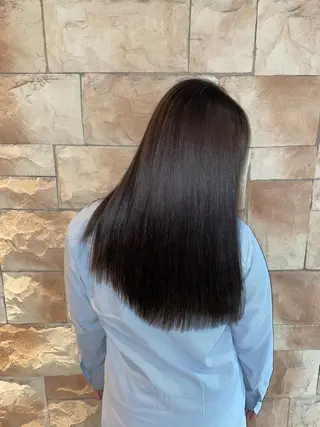 ロング カラー まつ毛/アイブロウ /髪質改善カラーのヘアスタイル