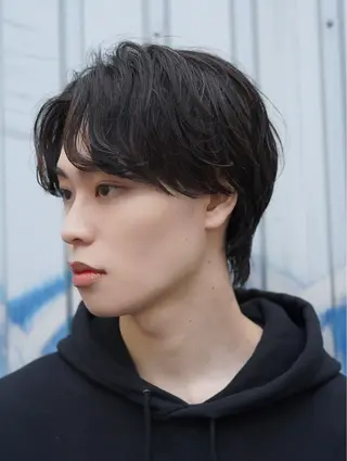 ショート パーマ メンズ 無料パーマモデル 募集中/TAIYOUのヘアスタイル
