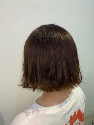 ミディアム 透けるbrown カラー🎗♡yukaのヘアスタイル