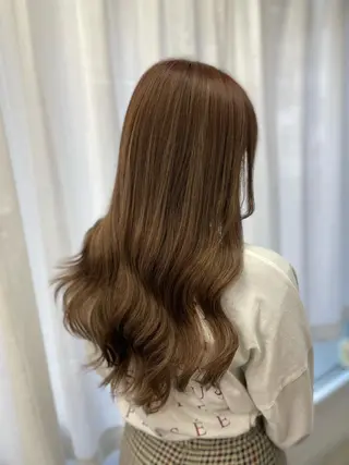ロング カラー 韓国ヘア🤍髪質改善 🇰🇷AKANEのヘアスタイル