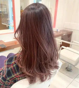 セミロング カラー HOLON池袋所属・ウルフカット ハッシュカット/七海のヘアスタイル