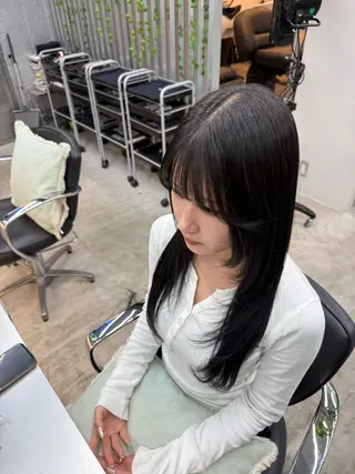 ロング 乾かすだけでまとまる /髪質改善西村涼太のヘアスタイル