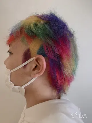 ショート カラー 店長ハイトーンカラー 柞山史奈のヘアスタイル