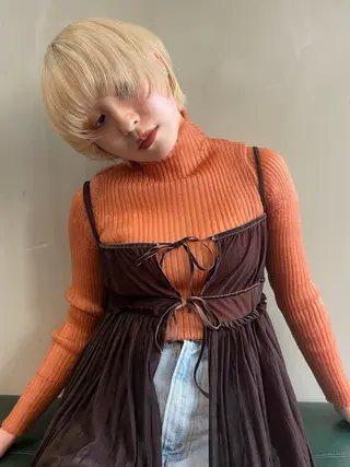 ショート カラー ショート/ボブ/ 心斎橋/宮脇美奈のヘアスタイル