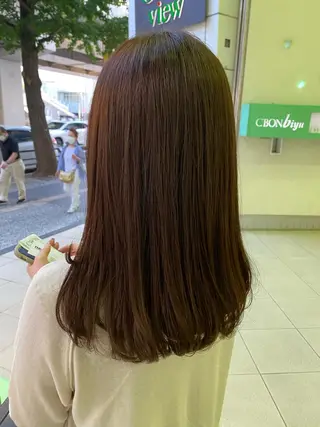 セミロング カラー 髪質改善/レイヤー カット手塚奨のヘアスタイル