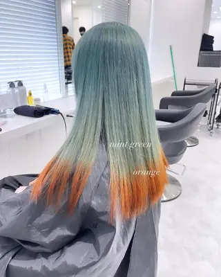 ロング カラー ヘアアレンジ 𝘳𝘺𝘰𝘬𝘢 髪質改善／ブリーチのヘアスタイル