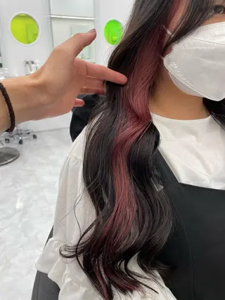 ロング カラー ヘアアレンジ salowin新宿East3階所属・艶美髪/髪質改善 /縮毛矯正/木元渓太のヘアスタイル