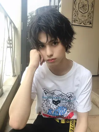 メンズ メンズブリーチカラー /パーマ ごーた立川のヘアスタイル