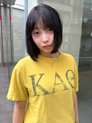 ミディアム レイヤー/ボブ/ パーマ/Riku🪐のヘアスタイル