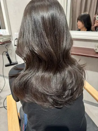 カラー 🩵ワンカラー／ 銀座／mayu🩵のヘアスタイル