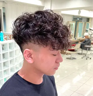 ショート パーマ メンズ 【メンズ特化】 池田大成✂︎のヘアスタイル