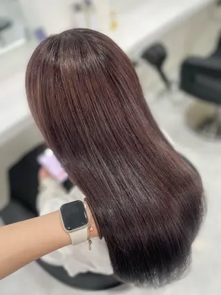 ロング カラー ハイトーン🤍ブロン ド🤍MISAKIのヘアスタイル