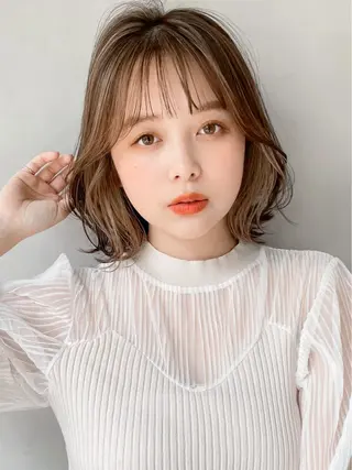 ミディアム カラー 【lyann表参道】 大内優衣のヘアスタイル