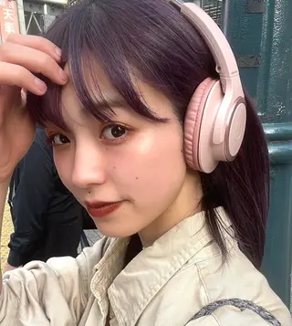 ミディアム カラー 【柔らか透明感✨/ 似合せ前髪】大石葉月のヘアスタイル