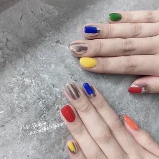 ネイル ネイルPetit Ribbonのネイルデザイン