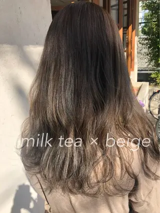 ロング カラー merc. 福田茜のヘアスタイル