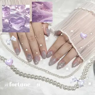 ネイル 1/21空✩.💜 Yuuna💜のネイルデザイン