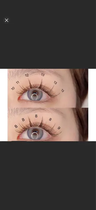 マツエク・マツパ @lunoa. eyelashのマツエク・マツパデザイン