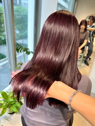 ロング カラー 髪質改善スペシャリス ト長尾勇弥/梅田中津のヘアスタイル