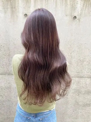 ミディアム レイヤーカット /透明感カラー西田のヘアスタイル