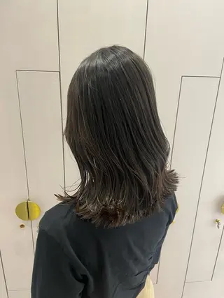 セミロング カラー 暖色/オリーブカラー /中村未来🍒🫒のヘアスタイル