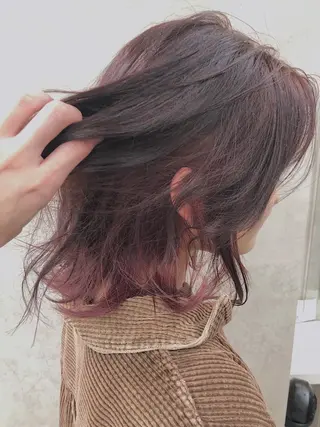 ショート カラー ヘアアレンジ 柔らかbeige モトキのヘアスタイル