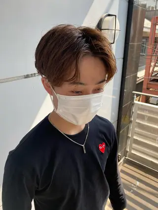 メンズ シャドウパーマ/ 波巻パーマYu-Kiのヘアスタイル