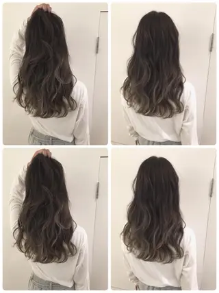 ミディアム due hair 京都駅前店 MILBON オージュア認定サロン【デューヘアー】所属・ハイトーンブリーチ 土坂　由志【京都】のヘアスタイル