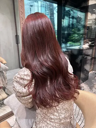 ロング カラー あさひ/艶髪 ／暖色カラーのヘアスタイル