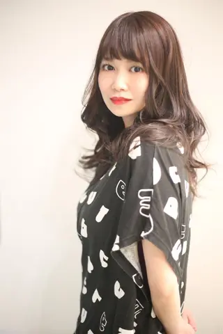 ミディアム セミロング ロング カラー Re:ta KANZOのヘアスタイル