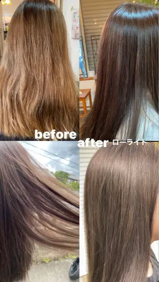 ロング カラー 鶴田 悠斗のヘアスタイル