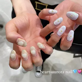 ネイル 淡色ネイル 🎀moeのネイルデザイン